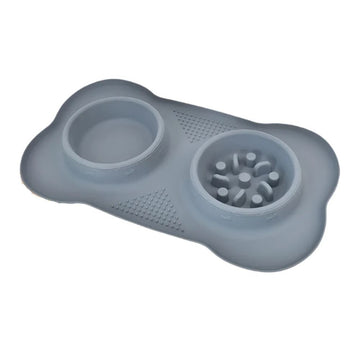 Spill-Proof Silicone Pet Bowl